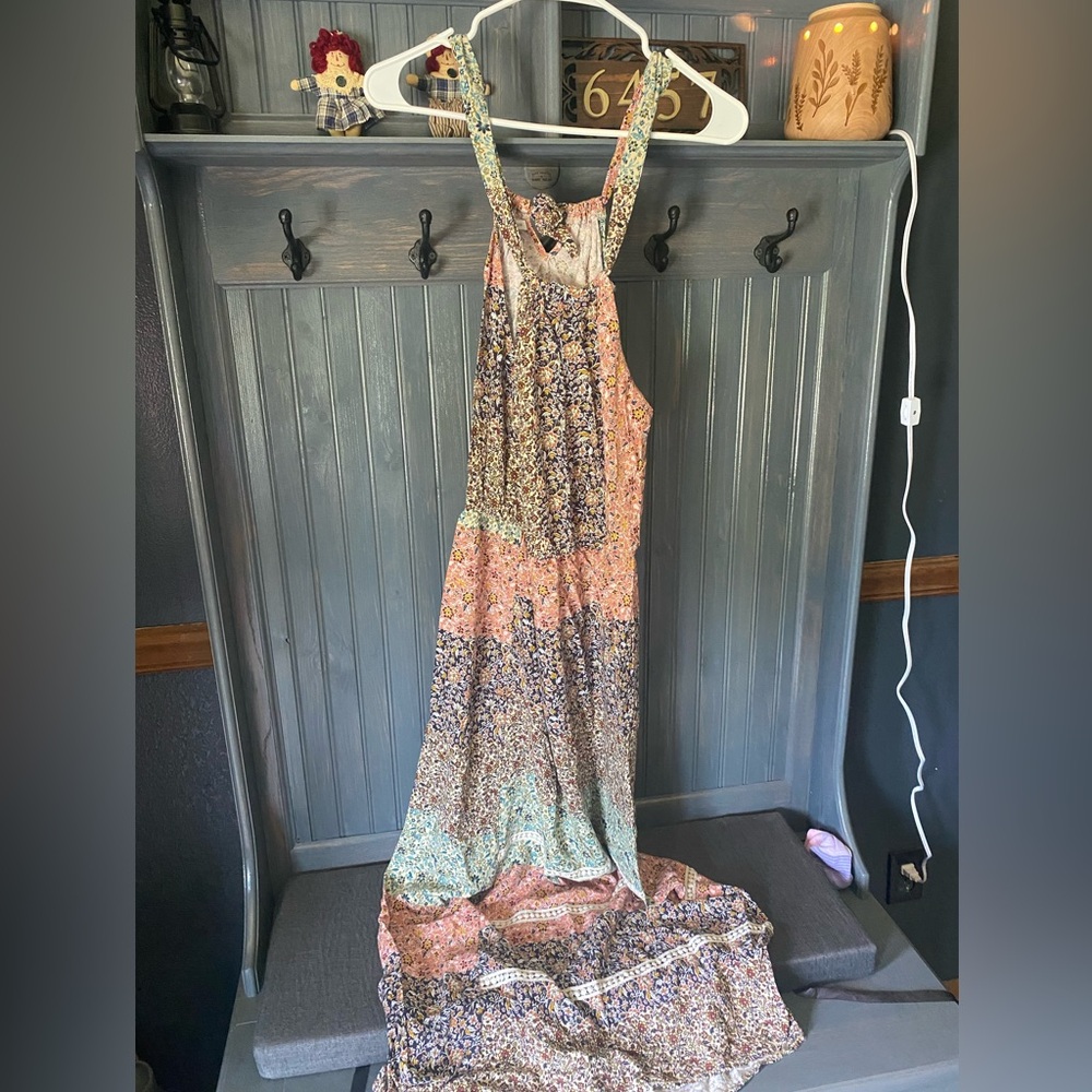 Maurices Multicolor Patchwork Maxi Dress